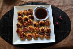 Gluten Free Chicken Meatballs with Thai Chili Dipping Sauce