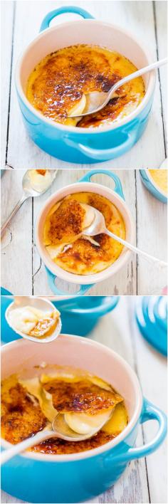 The Best & The Easiest Classic Crème Brûlée - Finally an easy recipe for smooth, rich, creamy, restaurant-quality crème brûlée! Now I need a creme brûlée fix! Yummy