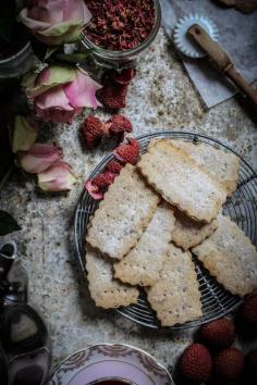 
                    
                        rose lychee and raspberry shortbread cookies
                    
                