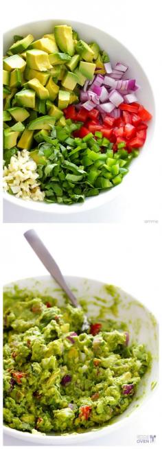 
                    
                        Italian Guacamole -- fresh basil is the rockstar of this delicious twist on classic guacamole | gimmesomeoven.com #appetizer
                    
                