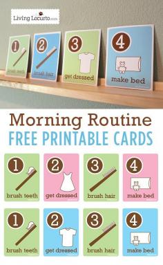 Free Kid’s Morning Routine Printables #247moms