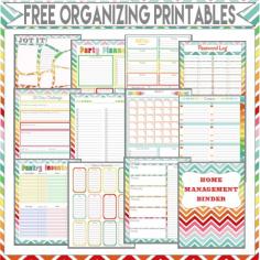 
                    
                        Organizing Printables
                    
                