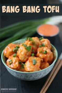 
                    
                        Copycat Bang Bang Tofu - this sauce is amazing!!!
                    
                