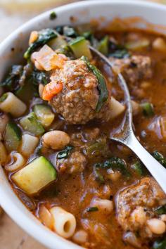 
                    
                        Italian Meatball Minestrone Soup
                    
                