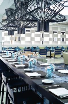
                    
                        Restaurant at the Hotel Sofitel Essaouira Mogador Golf & Spa,  Essaouira, Morocco designed by Didier Gomez
                    
                