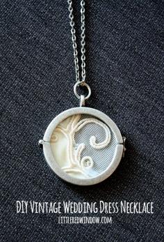 DIY Wedding Dress Keepsake Locket