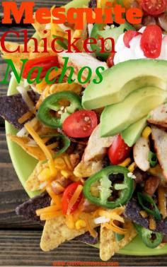 Mesquite Grilled Chicken Nachos-Creole Contessa --- sounds yummy minus the chicken