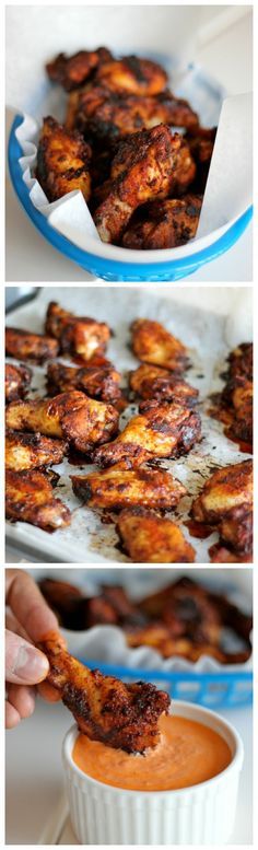 
                    
                        Baked Brown Sugar Chicken Wings with Roasted Red Pepper Cream Sauce
                    
                