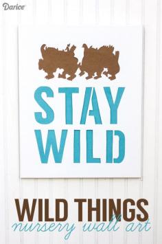 
                    
                        Make this "Stay Wild" Nursery Art inspired by Where the Wild Things Are. Includes free template to make the job even easier!
                    
                