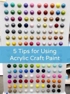 5 Tips for Using Acrylic Craft Paint