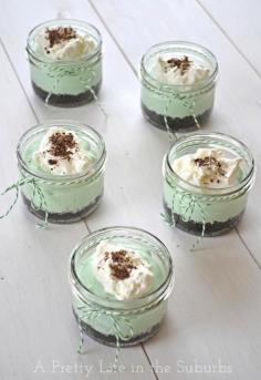 
                    
                        No Bake Mini Grasshopper Pies
                    
                