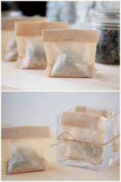 
                    
                        Pack herbs, salts, and other bath time joys into a tea filter and you've got yourself a mess-free bath. There is a long list of ingredients you can add in the instructions!
                    
                