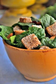
                    
                        Dinner Tonight: Avocado Salad With Gluten-Free Cheesy Croutons #glutenfree
                    
                