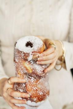 
                    
                        Tahini and apricot jam doughnuts//
                    
                