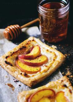 
                    
                        Peach & Goat Cheese Tart with Honey
                    
                