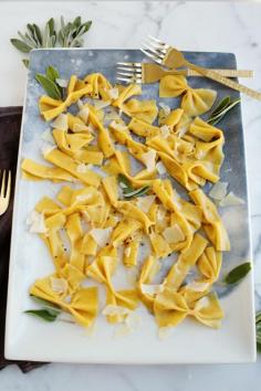 
                    
                        Pumpkin Pasta with Sage Butter
                    
                