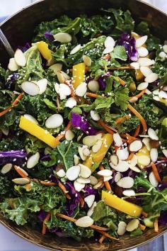 
                    
                        Asian kale salad with creamy peanut dressing. Easy, healthy, delicious.
                    
                