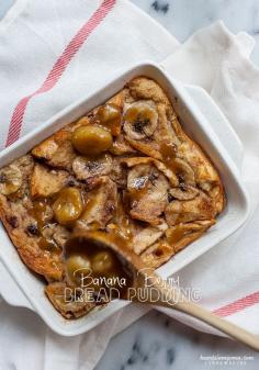 
                    
                        Banana Berry Bread Pudding with Banana Bourbon Sauce
                    
                