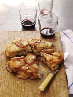 
                    
                        crispy potato and garlic cake.
                    
                