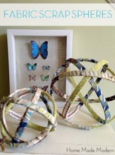 
                    
                        Home Made Modern: BOGO Copycat Craft: Fabric Spheres and Specimen Art
                    
                