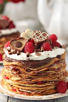 
                    
                        Chocolate Rasperry Mini Crepe Cakes
                    
                