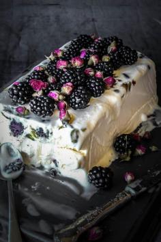 
                    
                        Blackberry, Pistachio And Rose Semifreddo
                    
                