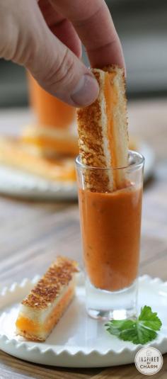 
                    
                        Who knew grilled cheese could be so classy (and delicious)! Love these Mini Grilled Cheese Sandwiches!
                    
                