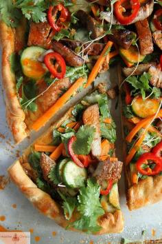 
                    
                        Heather Christo's Bahn Mi Pizza Fuses Italian and Asian Cuisine #food trendhunter.com
                    
                