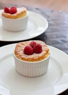
                    
                        Passion Fruit Soufflés with Raspberry Sauce
                    
                