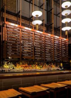 
                    
                        "The ground floor of Momotaro channels the spirit of a Tokyo office space of the 1950’s and 60s."
                    
                