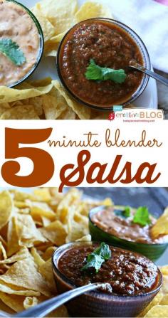 
                    
                        5 Minute Blender Salsa Recipe | TodaysCreativeBlo...
                    
                
