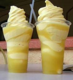 ☆ I've been hunting for this recipe for forever :-) Disney Copycat Recipe for Dole Pineapple Whips! Recipe: 2 20 ounce cans Dole crushed pineapple with juice 2 tablespoons lemon juice. 2 tablespoons lime juice. 1/3 cup sugar. 1 1/2 cups heavy whipping cream, whipped. Drain pineapple; reserve 2 tablespoons juice. Set aside. Place pineapple, lemon juice, lime juice, sugar and reserved pineapple juice in blender or food processor container; cover and blend until smooth. Pour into...☆