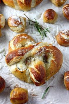 
                    
                        Mozzarella Stuffed Rosemary and Parmesan Soft Pretzels
                    
                