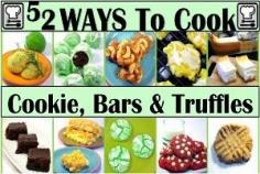 
                    
                        52 Cookie Recipes...Bars and Truffles as well... Old school like classic peanut butter to new takes on recipes like a beautiful Red Velvet with the cream cheese mixed inside the cookie! Stop on by, there's always a new cookie in the cookie jar!  .. All recipes tested and original. NOT A COLLECTION OF OTHERS' These are my photos, my comments, my RECIPES and THEY WORK!  .. All recipes tested and original. NOT A COLLECTION OF OTHERS' These are my photos, my comments, my RECIPES and THEY WORK!
                    
                