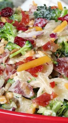 Broccoli Cranberry Pasta Salad