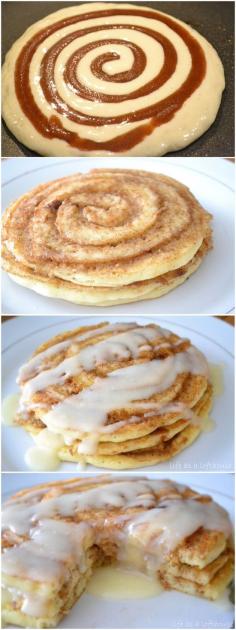 Cinnamon pancakes!! Yum!!!