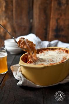 
                    
                        One Pot Baked Rigatoni Pasta in Beer Tomato Cream Sauce
                    
                