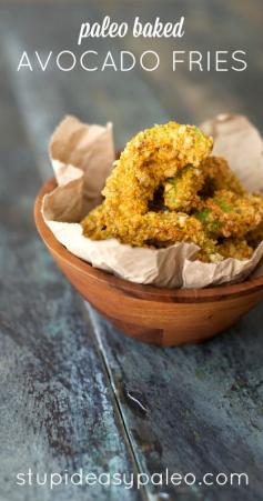 
                    
                        Baked Avocado Fries | stupideasypaleo.com #paleo #magicsecretingredient #nutfree
                    
                