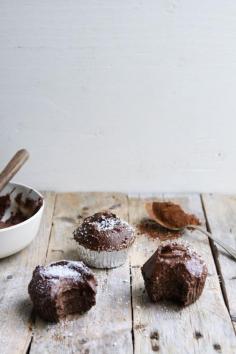 
                    
                        double chocolate cupcakes with buttercream frosting
                    
                