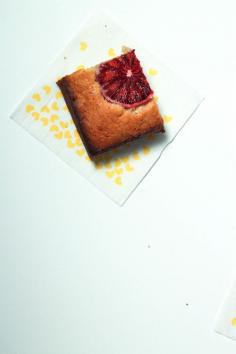 
                    
                        WHITE CHOCOLATE + BLOOD ORANGE BLONDIES
                    
                