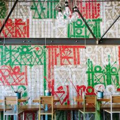 
                    
                        Native Angeleno Ricardo Estrada’s mural of Mexican matriarch, known as the Gatekeeper #cafe #wall #decor #mural
                    
                