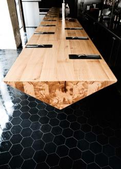 
                    
                        This Restaurant Has A Long Cantilevered Prism Table | CONTEMPORIST
                    
                