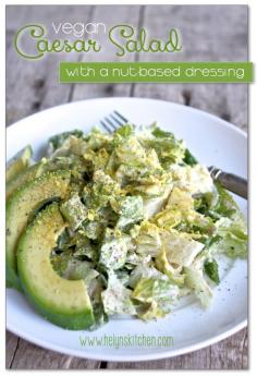 Helyn's Healthy Kitchen: Vegan Caesar Salad to Live For! (nut-based dressing)