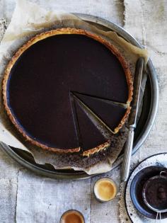 
                    
                        Bittersweet chocolate tart
                    
                