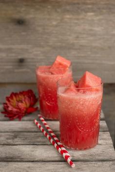 WATERMELON MARGARITA with WATERMELON ICE CUBES [bhg]