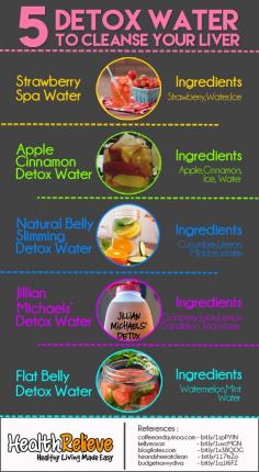 
                    
                        Drink a plain water can help flush away the toxin, but with addition of simple ingredients, it help you a lot more. Here the best 10 detox water recipes.
                    
                