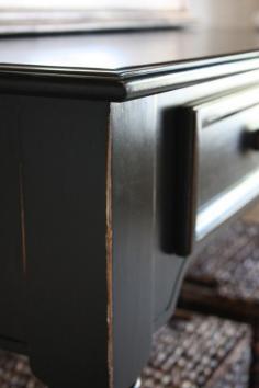 Video Tutorial: Beautiful Black Finish {Pottery Barn Style}