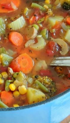 Loaded veggie soup
