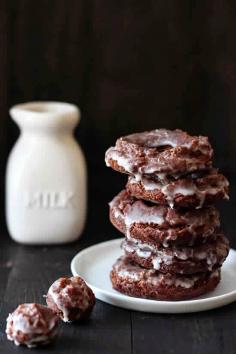 
                    
                        Chocolate Old Fashioned Doughnuts
                    
                