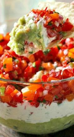 Triple Layer Guacamole Dip